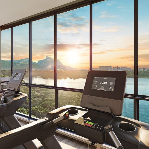 apartamento 2 quartos Barra da Tijuca com academia do Breeze com vista para lagoa