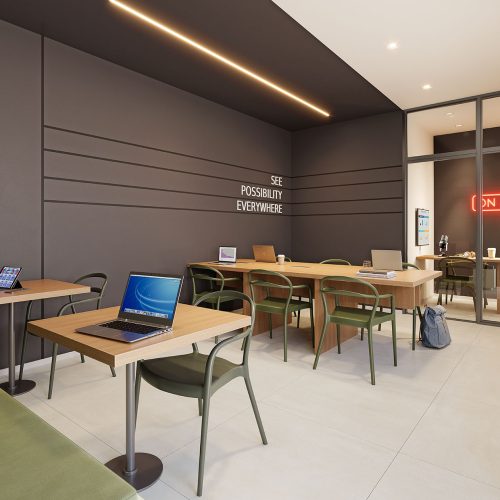 Coworking do Breeze na Barra da Tijuca